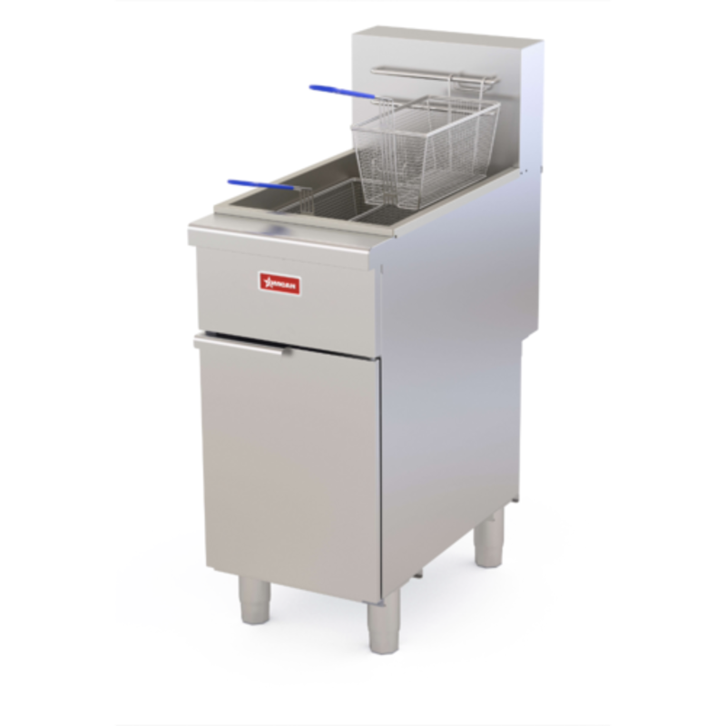 Commercial Gas Open Pot Fryer By OMCAN, Floor Model With Open-Pot Design, Suitable For Busy Kitchens