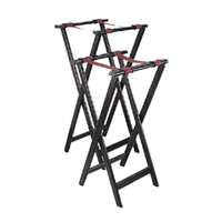 WTS-32 Deluxe Hardwood Tray Stand 17"L x 15.5"W Mahogany
