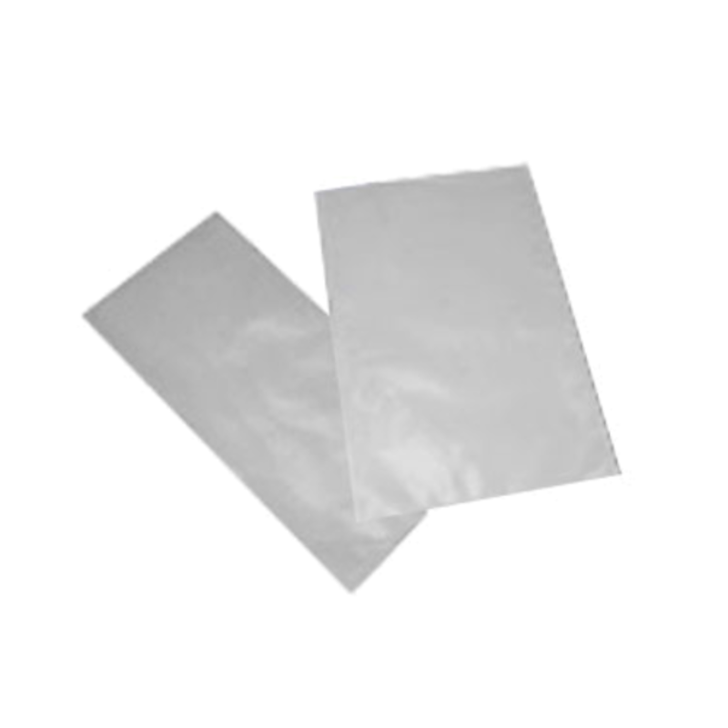 Two OMCAN 10232 8" x 12" 3 mil Nylon/Poly Vacuum Packaging Pouches on a white background.