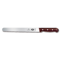 Victorinox 5.4230.25 10" x 1-1/4" Serrated Slicer Knife Wood