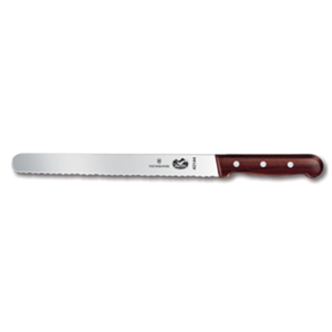 Victorinox 5.4230.25 10" x 1-1/4" Serrated Slicer Knife Wood