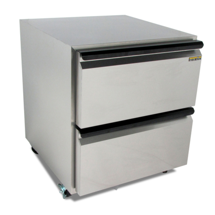 Silver King SKF27A-EDUS1 27" Undercounter Reach-In Freezer with Two Drawers