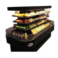 Howard McCray SC-OD42I-7-S-LED 84-Inch Wide Island Open Refrigerated Display Merchandiser