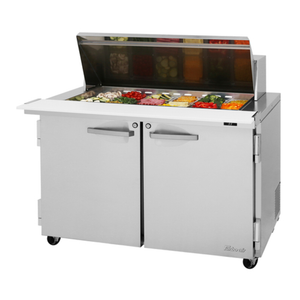 Turbo Air PST-48-18-N Table de préparation à sandwich/salade Mega Top de 122,5 cm de large