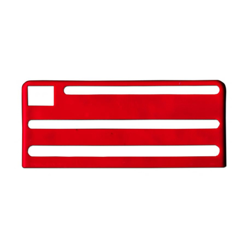 Rack de rangement à couteaux commerciaux et domestiques Omcan 12919 en acier inoxydable de 14,5 pouces porte-couteaux à fentes rouges