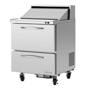 Turbo Air PST-28-D2-N Table de préparation à salade/sandwich série PRO de 70 cm, 0,2 m³