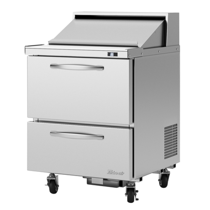 Turbo Air PST-28-D2-N Table de préparation à salade/sandwich série PRO de 70 cm, 0,2 m³