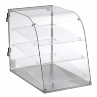 Non-Refrigerated Countertop Display Case Featuring Clear Acrylic Panels And A Sleek Design