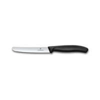 Victorinox 6.7803 4.5 Inch Straight Round Blade Dinner Knife Black