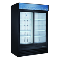 U-STAR USRFS-2D/B 53-1/4"W 47 cu.ft. Glass Door Refrigerator Merchandiser
