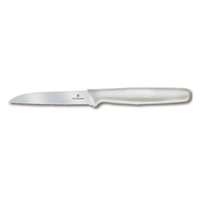 Victorinox 6.7437 Paring Knife 3-1/4" Wavy Edge Blade White