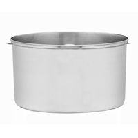 Waring WCIC25BWL 2.5 Qt. Removable Stainless Steel Batch Bowl
