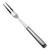 Omcan 80147 fourchette de cuisinière professionnelle en acier inoxydable de 12 pouces à double tine, fourchette à sculpter en acier inoxydable pour retourner les viandes et rôtis