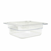 Full Size Clear Plastic Food Pan, 19.5L Capacity, 6" Deep, Ideal For Food Storage And Prep In Commercial Kitchens.