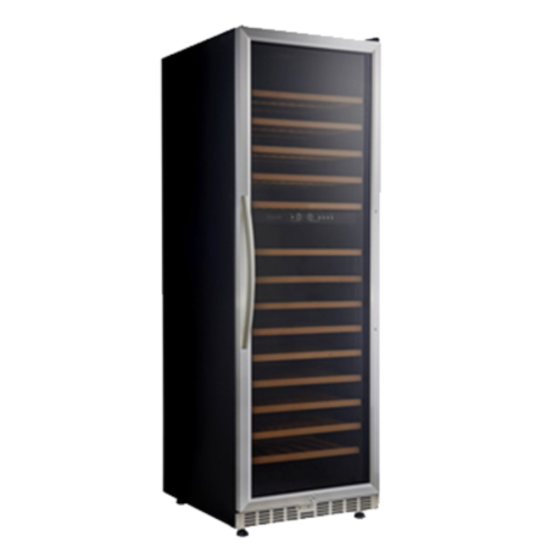 Eurodib USF168D 154 Bottle Dual Zone Wine Cabinet With Multiple Wooden Shelves