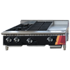 EFI Versa Heat 36 Inch Gas Countertop Griddle Charbroiler With Four Burners And Space-Saving Design