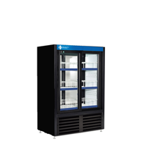 QBD CD3354CPT-HC 39.5 Inch Pass-Thru Sliding Glass Door Merchandiser Refrigerator