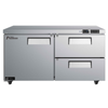 Versa Premier CUDW2-60VCP 60 Inch Undercounter Refrigerator With One Door And Two Drawers