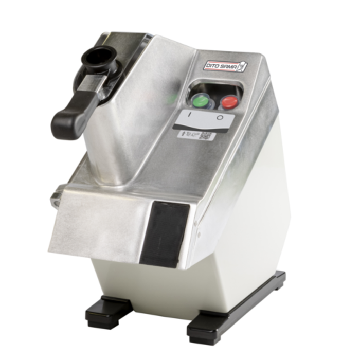 DITO SAMA 602256 coupe-légumes électrique de 992 lb/h trancheuse commerciale en acier inoxydable à une vitesse avec goulotte de sécurité