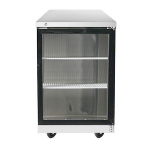 Réfrigérateur de bar arrière Atosa MBB23GGR de 23 pouces avec une porte vitrée