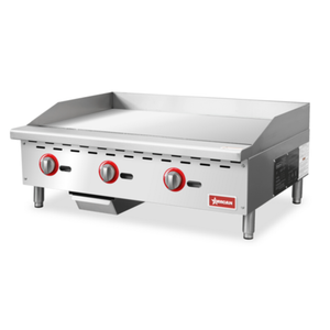 OMCAN 47375 36" Countertop Natural Gas Griddle with 3 Burners