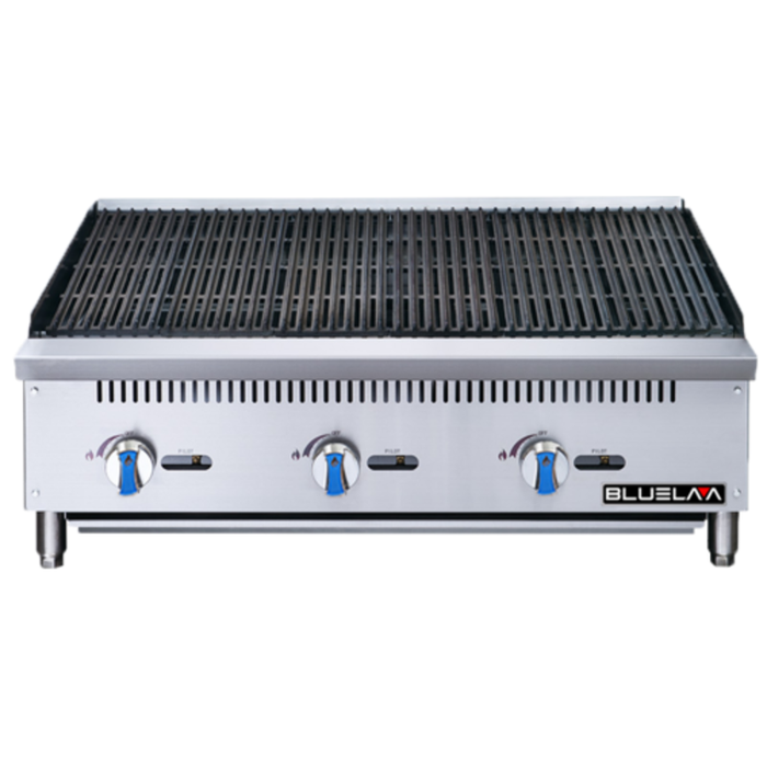 Bluelava BLCB36 Gril à gaz de comptoir 36 po de largeur, 105 000 BTU