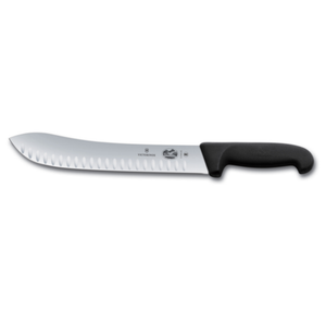 Victorinox 5.7423.25B 10" Butcher Knife with Straight Granton Blade
