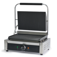 Global Solutions GS1621 Panini Sandwich Grill 13" x 8.5"
