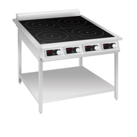 Eurodib FCI435OS1PH 31.2"W Commercial Induction Range Floor Model with Four 3,500W Induction Zones
