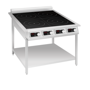 Eurodib FCI435OS1PH 31.2"W Commercial Induction Range Floor Model with Four 3,500W Induction Zones
