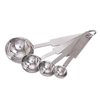 Four Heavy Gauge Stainless Steel Measuring Spoons In A Set For Accurate Cooking Measurements