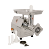 Omcan 23626 Stainless Steel Electric Meat Grinder For Efficient Grinding With Accessories.