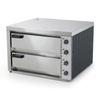 Eurodib Nuovo Electric Double Deck Pizza Oven With Stainless Steel Front And Dual Temperature Controls