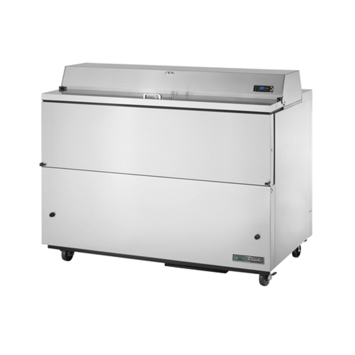 True Manufacturing TMC-58-S-SS-HC 58-Inch Mobile Stainless Steel Milk Cooler Station