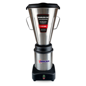OMCAN 48004 mélangeur commercial de comptoir en acier inoxydable de 6 L avec tasse en acier inoxydable sans couture et moteur de 0,5 HP