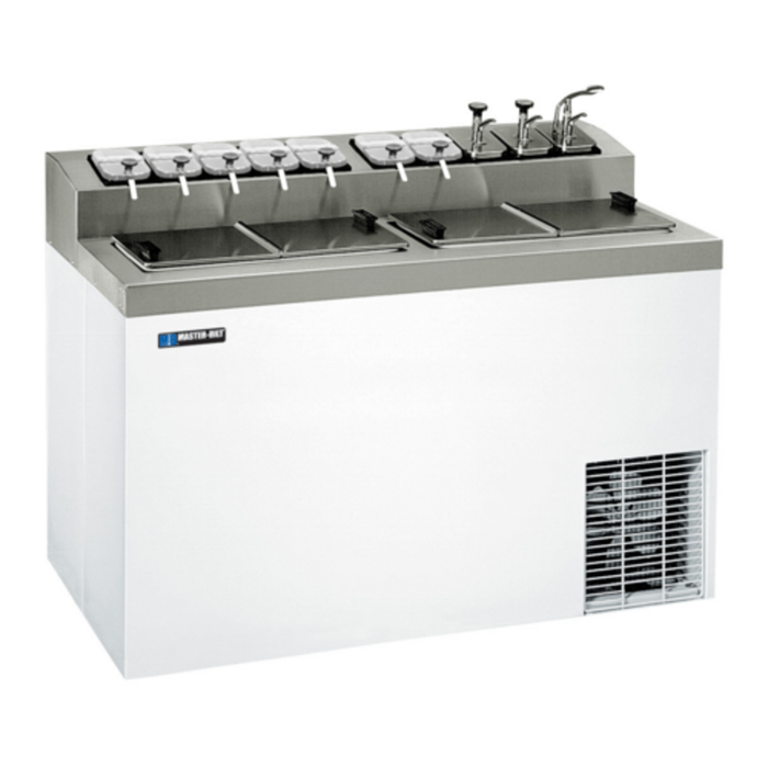 Master-Bilt FLR-80 54" Ice Cream Dipping Cabinet with Syrup Rail