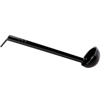 Omcan 80221 Serving Ladle 3/4 oz. Capacity 8-1/2" Length Black