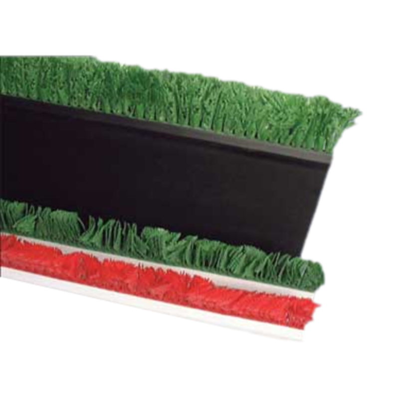 Omcan 10793 30-inch Solid White Display Case Parsley Holder divider insert with green and red parsley for refrigerated display case organization