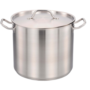 OMCAN 80445 80 Quart Stainless Steel Stock Pot with Lid