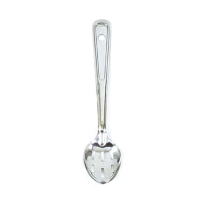 Stainless Steel Slotted Serving Spoon, 15 Inch Long, Heavy Gauge For Controlled Serving And Fast Drainage.