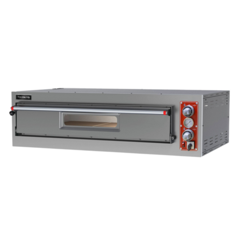 Alt Tag: Trento 40635 Single Deck Electric Pizza Oven 13-inch Pizza Capacity, Entry Max Series single-deck electric oven front view