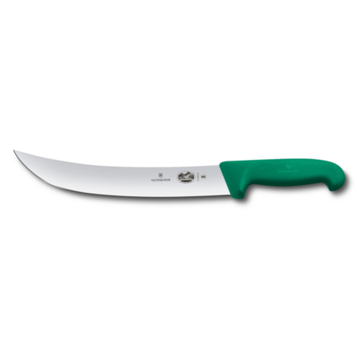Victorinox 5.7304.25B 10" Cimeter Butcher Knife Green Fibrox Handle