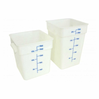 Omcan 80224 4 Quart Square Polypropylene Food Storage Container