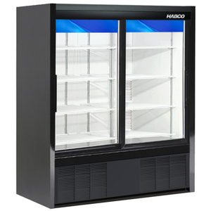 HABCO ESM14SL60HC 47" Double Sliding Glass Door Refrigerated Display Merchandiser