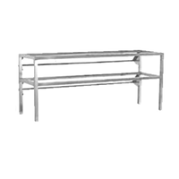 Randell RAN DGS36 36"W Double-Tier Glass Overshelf Sneeze Guard