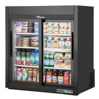 Réfrigérateur de comptoir vitré True Manufacturing, 91 cm de large