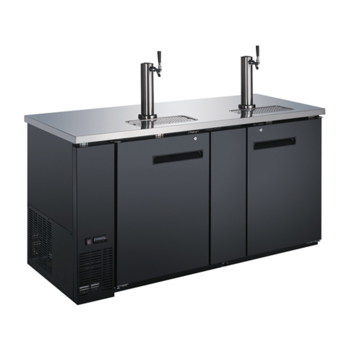 Omcan 50068 69" Draft Beer Cooler Kegerator 23.3 Cu. Ft.