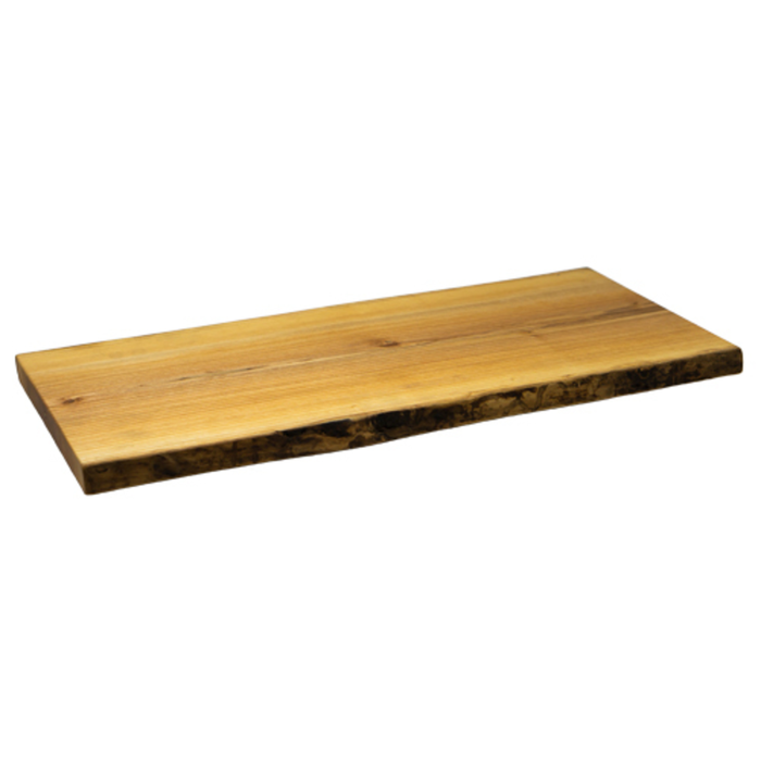 OMCAN 39516 Large Canadian Hardwood Serving Display Tray Board live edge solid wood serving board for wine and cheese, sushi, hors d'oeuvres