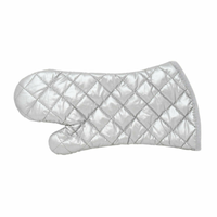 Omcan 46341 13" Long Heat Resistant Silver Coated Oven Mitt