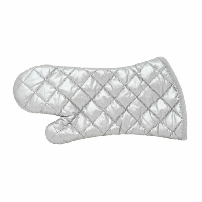 Omcan 46341 13" Long Heat Resistant Silver Coated Oven Mitt